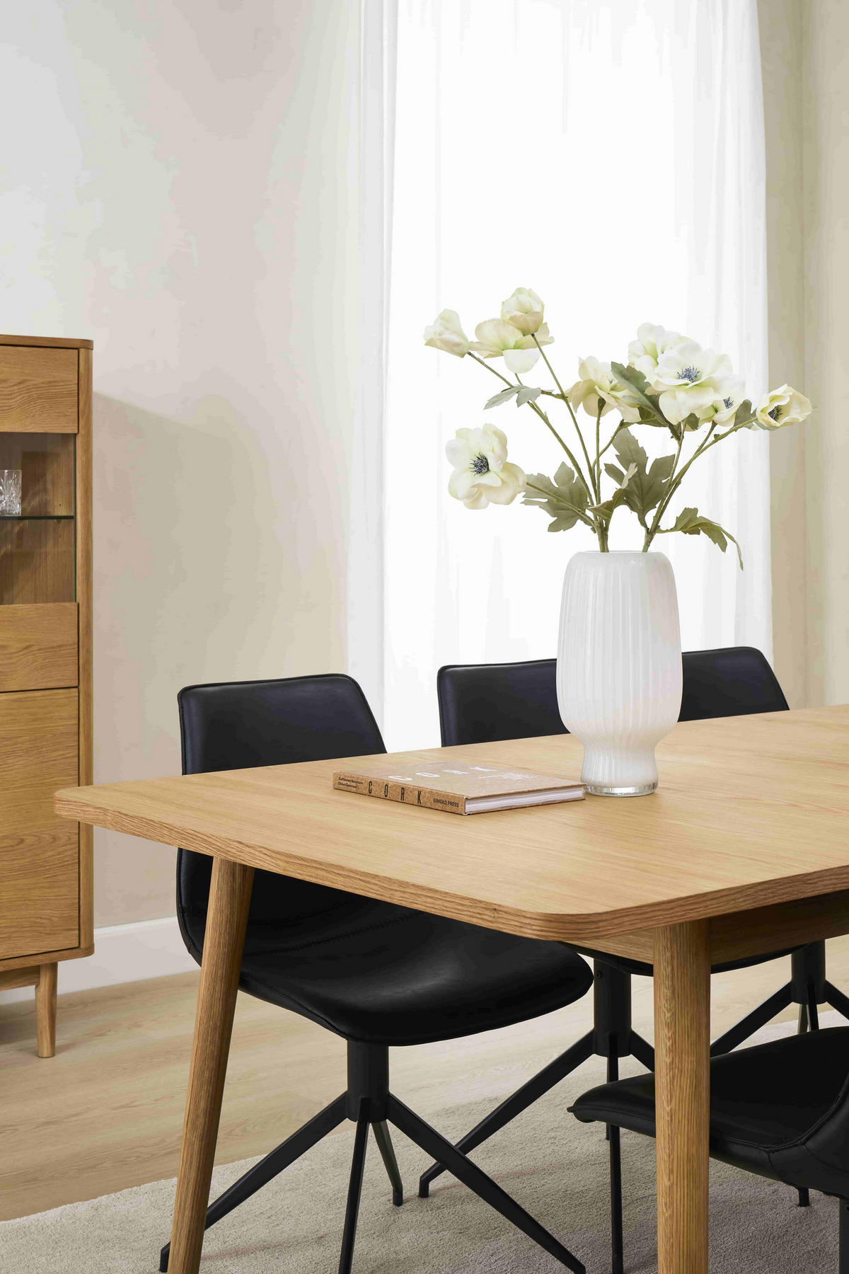 STUHL-SET 2 Stück in Kunstleder - Schwarz, Textil/Metall (48/85/57cm) - Furnhouse