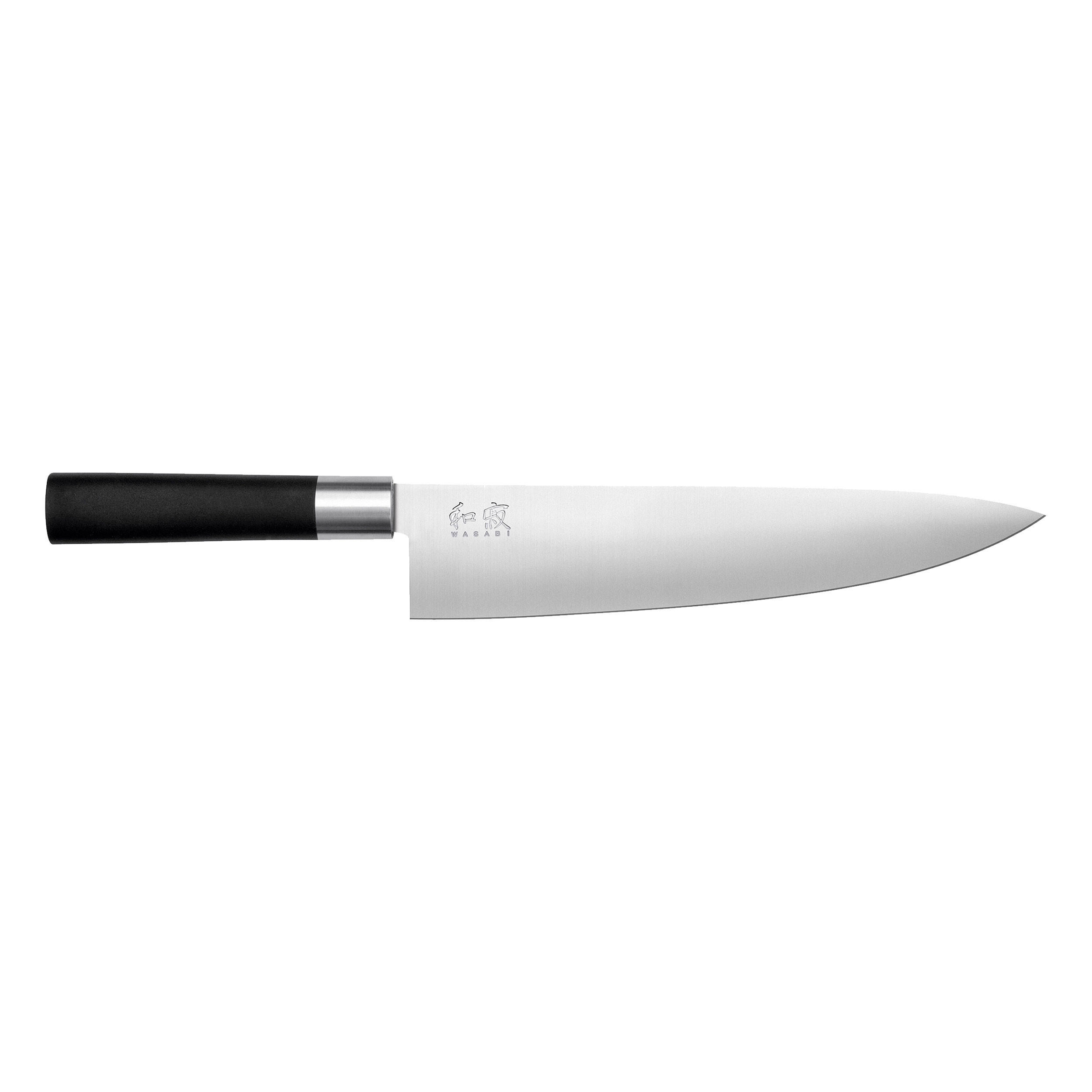 KOCHMESSER Wasabi Black, Edelstahl, 23.5 cm - Silberfarben, Metall (37.3cm) - Kai Messer
