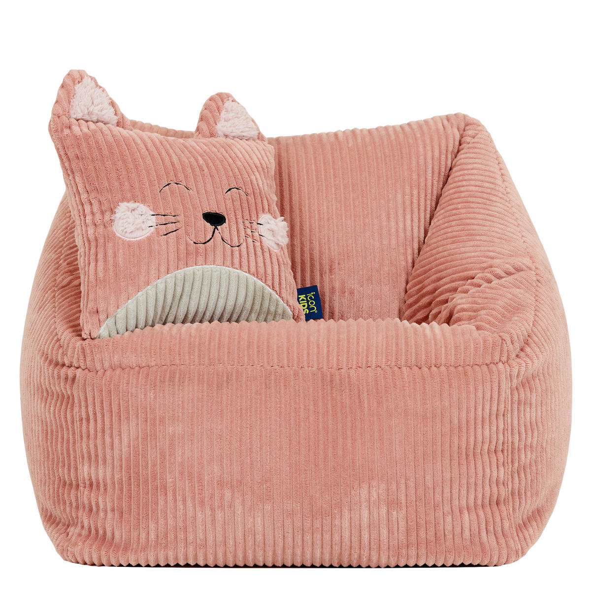 KINDERSITZSACK Natalia mit Animalkissen - Pink, Textil (55/50/55cm) - icon