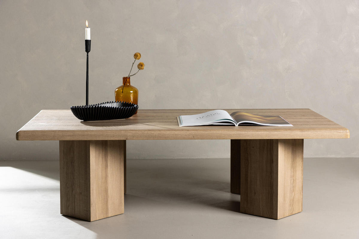COUCHTISCH LILLEHAMMER Beige 80x140x40 cm - Beige, Holzwerkstoff (140/80/40cm) - FURNLUX