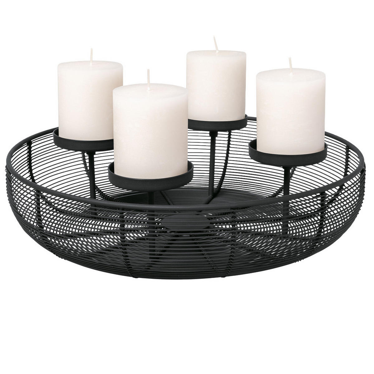 ADVENTSKRANZ Christmas Chic schwarz ø 36 cm - Schwarz, Metall (36/10cm) - Villeroy & Boch