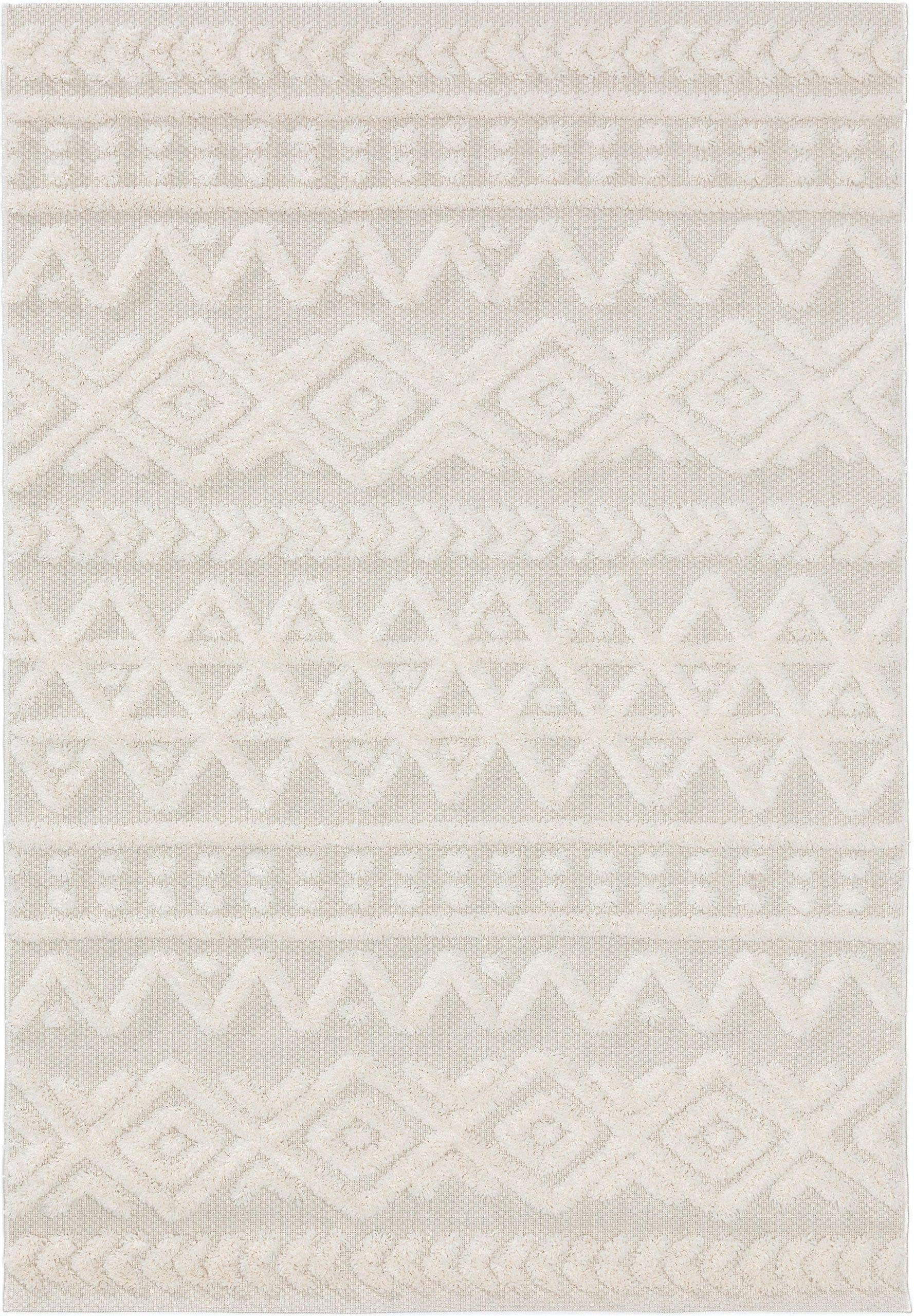 OUTDOORTEPPICH Carlo Cream 200x290 cm - Creme, Textil (200/290cm) - benuta Pop
