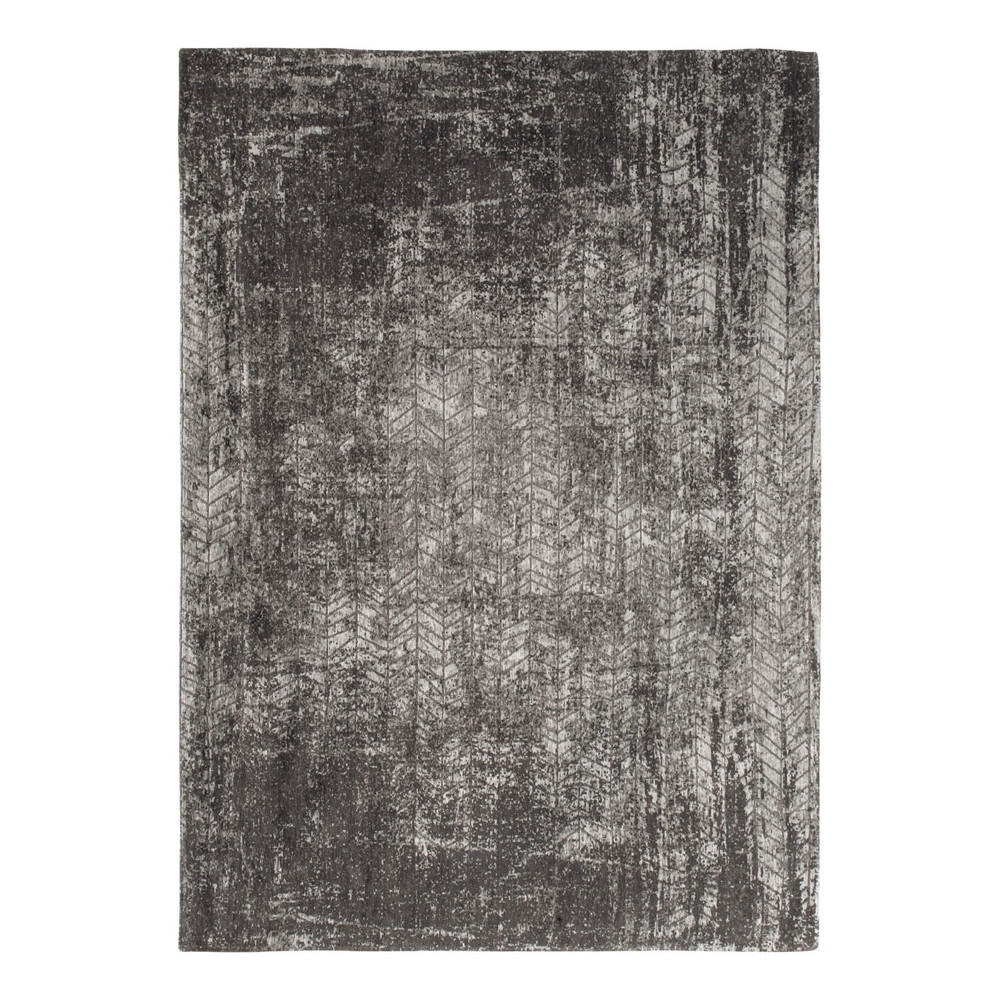 TEPPICH Harlem Contrast Mad Men 170/240 cm - Schwarz, Textil (170/240cm) - Louis De Poortere