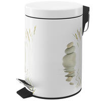 KOSMETIKEIMER Balance - Beige/Weiß, Kunststoff/Metall (17/25/25cm) - Sanilo