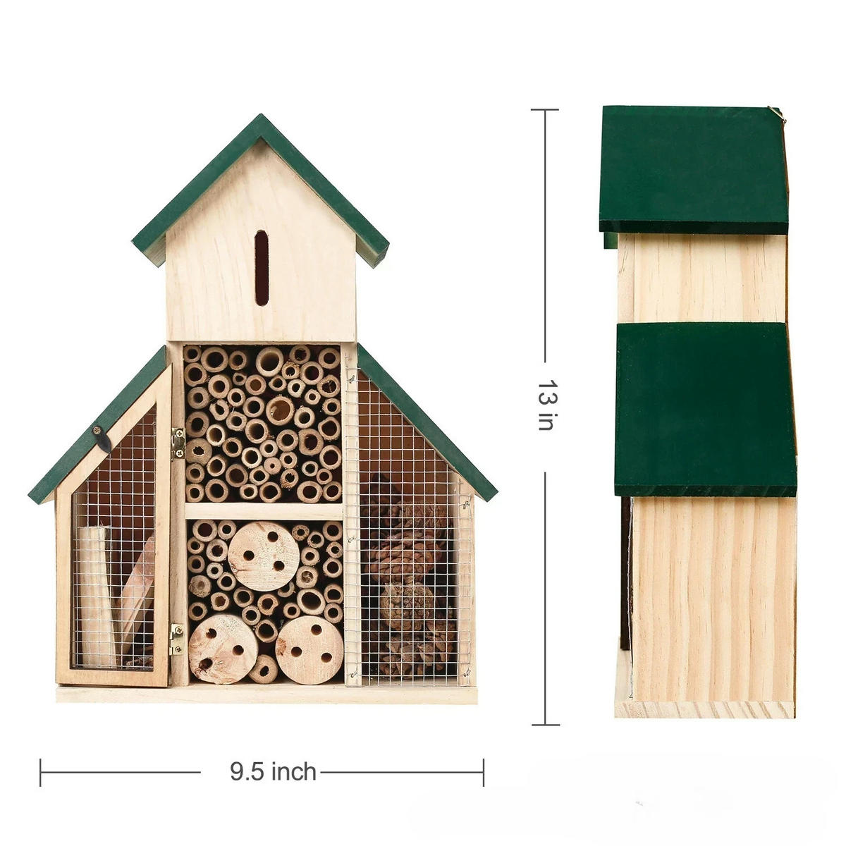 INSEKTENHOTEL 26/11/33 cm - Multicolor, Holz (11/33/26cm) - Authentics