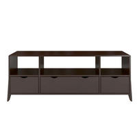 MASSIVHOLZ-TV-SCHRANK Gdynia, Buche - lackiert, Palisanderfarbe - Wengefarben, Holz/Buchenholz (160/60.4/45cm) - Visby