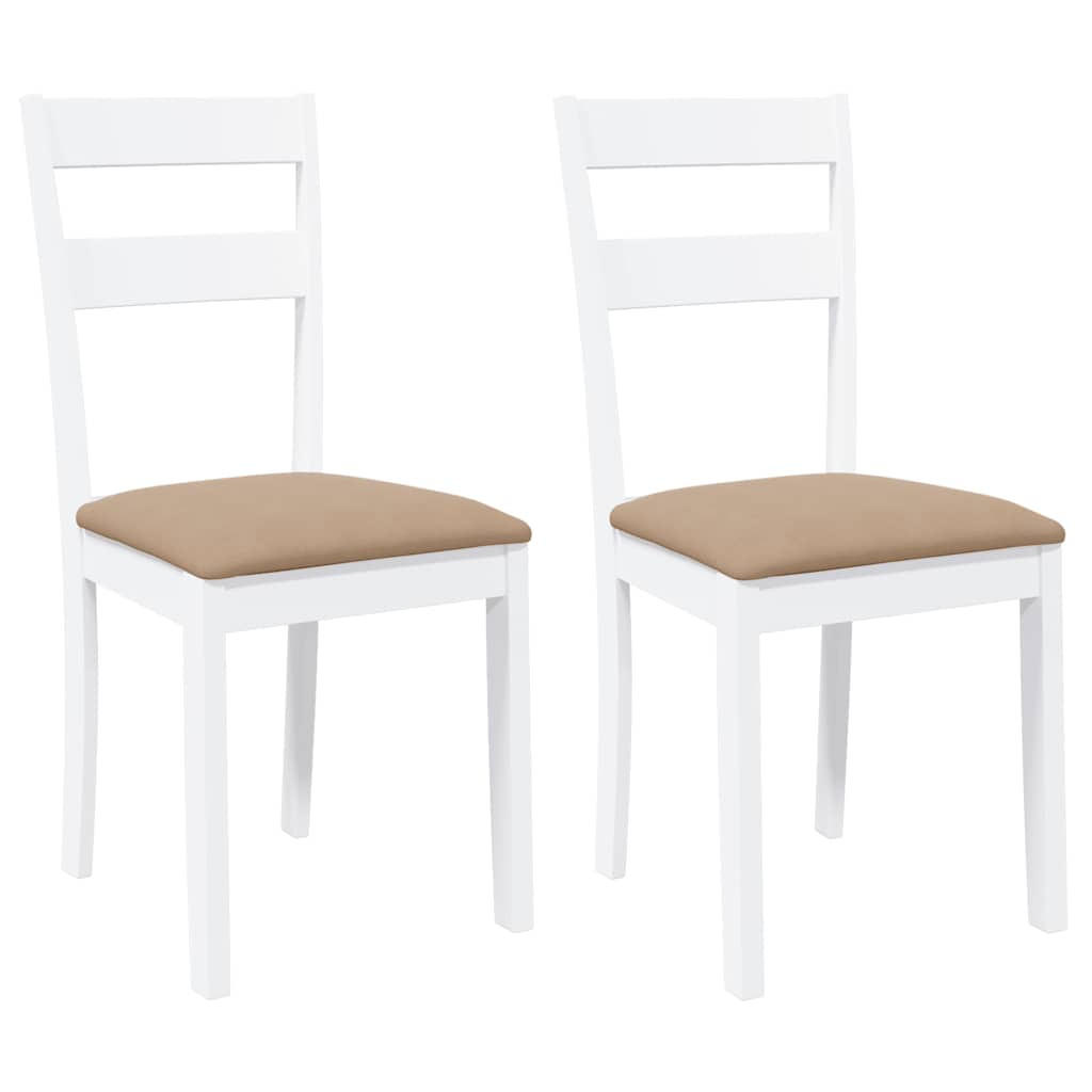 STUHL-SET 2 Stk Halshain 40/89/48 cm - Weiß, Holz (40/89/48cm) - ZMH