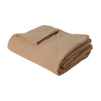 DECKE 140 x 200 cm, 100% Baumwolle, Heller Kaffee - Hellbraun, Textil (140/200cm) - Au Maison