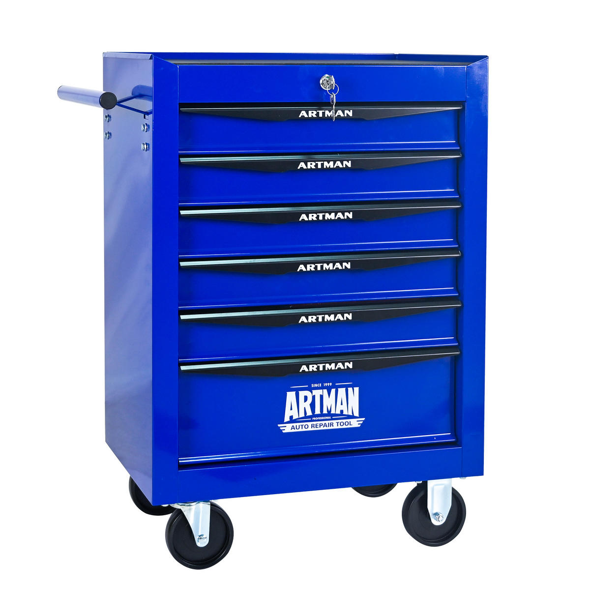 KOMBINATIONSKOFFER – 6 Schubladen, 508 mm (20 Zoll), mit 6 Schubladen, Farbgebung in Schwarz und Blau. - Multicolor, Metall (33/77.5/60cm) - DCA