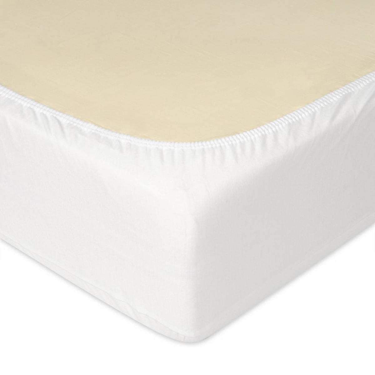 SPANN-BETTLAKEN Jersey - Weiß, Textil (160/200cm) - Mr Mattress