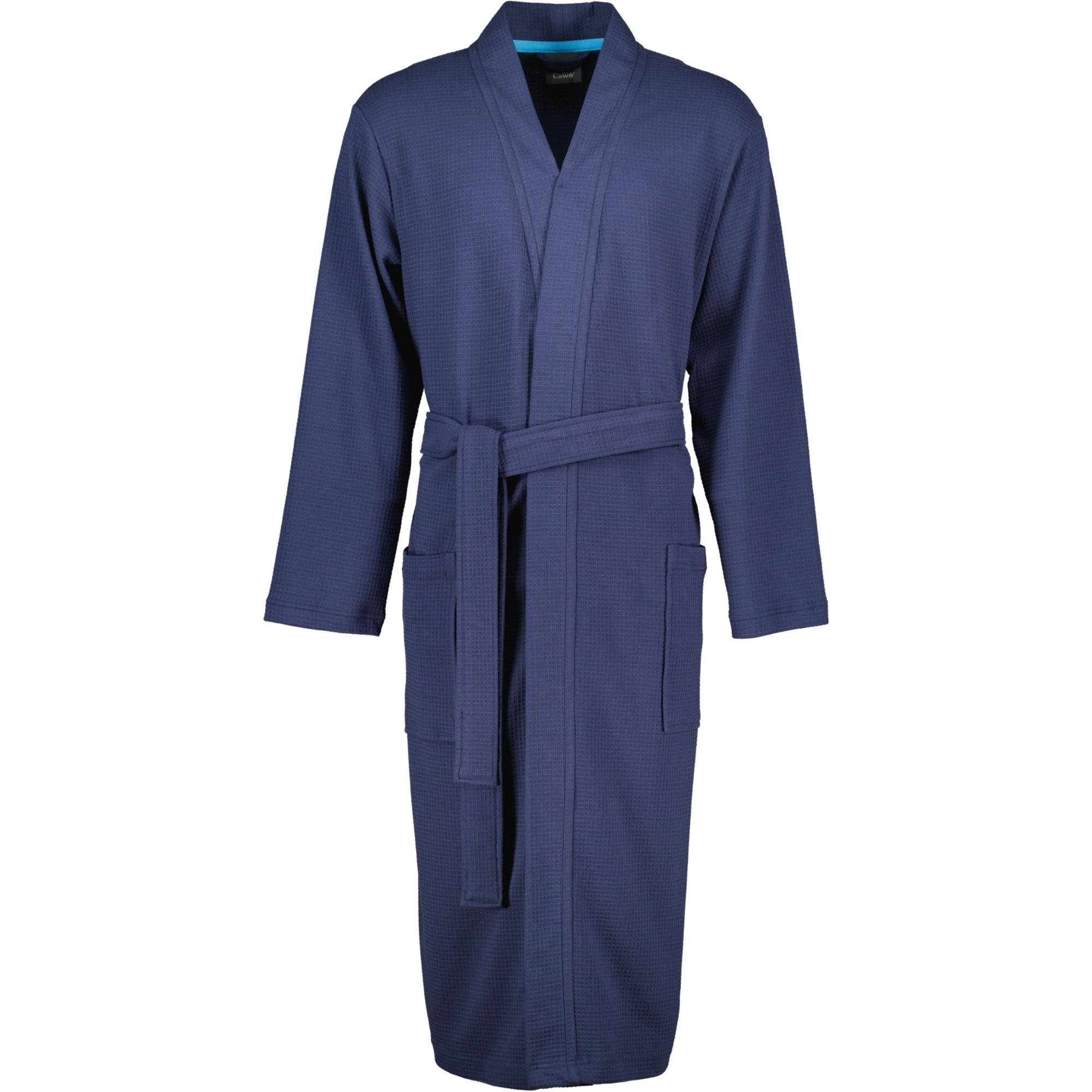 BADEMANTEL HERREN KIMONO 816 MARINE - 14 - Blau, Textil (XLnull) - Cawoe