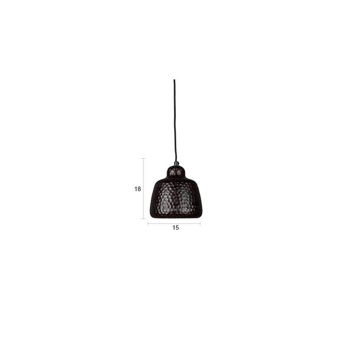 PENDELLEUCHTE Marnix Walnuss - Braun, Holz (15/15/18cm) - Dutchbone