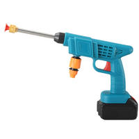 AKKU-HOCHDRUCKREINIGER – geeignet zum Reinigen und Bewässern – blau – 21 V (Batterien im Lieferumfang enthalten) - Blau, Kunststoff (23.5/12.5/28.5cm)
