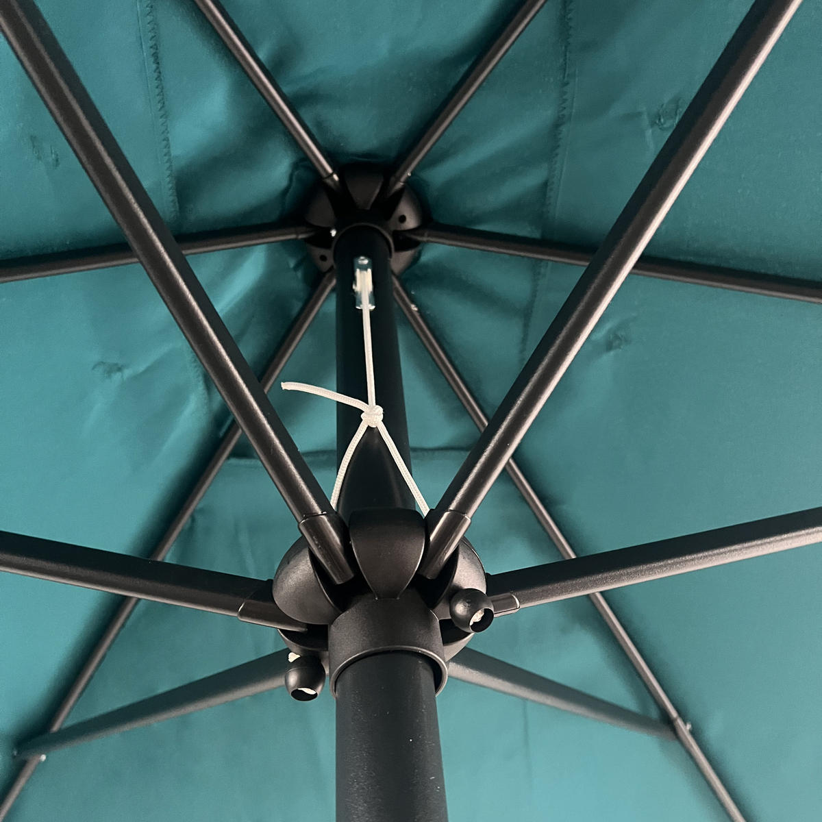 SONNENSCHIRM Hapuna Blau 200/300 cm - Blau, Textil (200/300cm) - Happy Garden