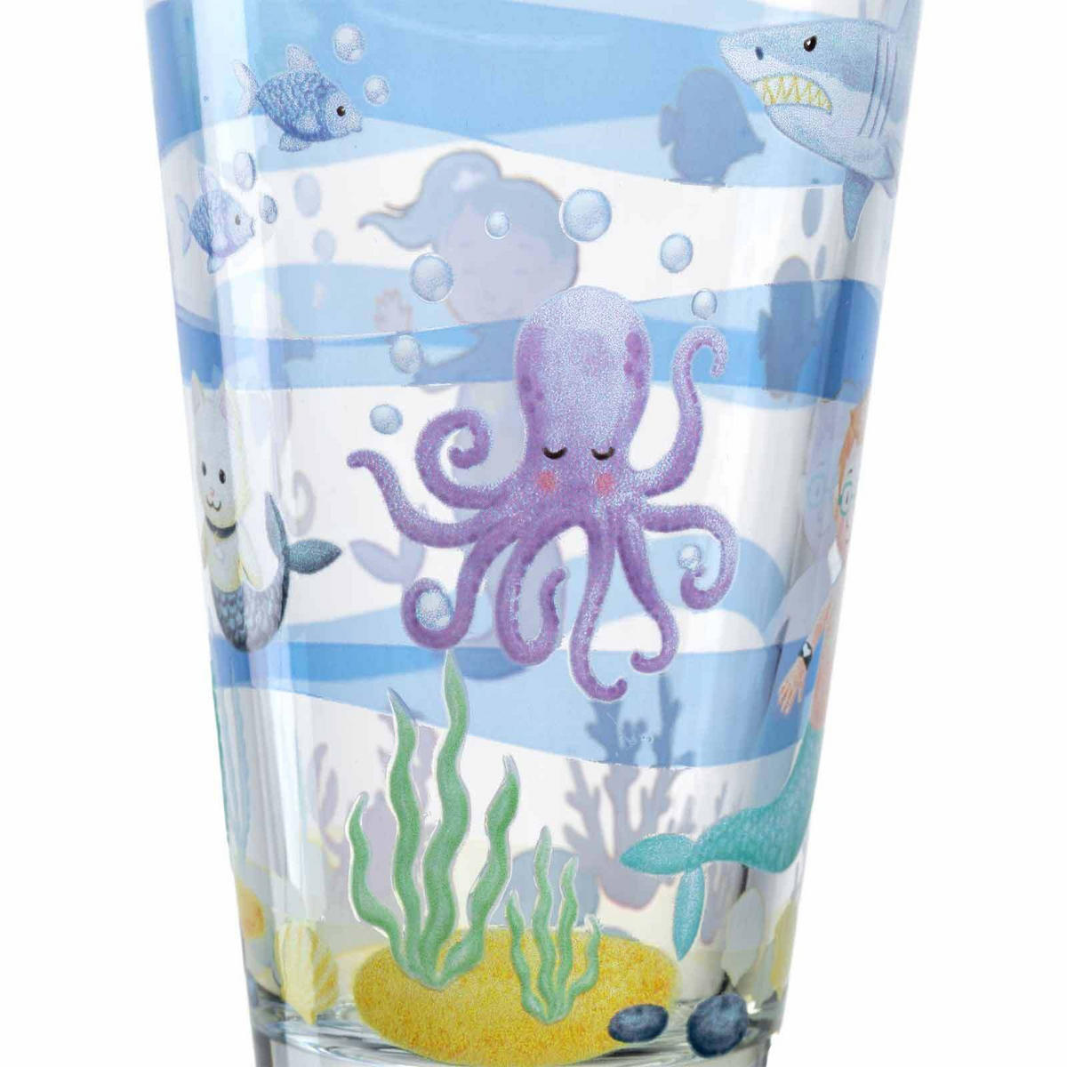 KINDERBECHER Bambini Avventura Meer 215 ml & 300 ml 2er Set - Hellblau, Glas (0.001L) - Leonardo Living