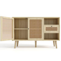KOMMODE aus MDF 120x40x80cm in Eiche mit Schublade & Magnettüren - Eichefarben, Holzwerkstoff (120/80/40cm) - Modfu