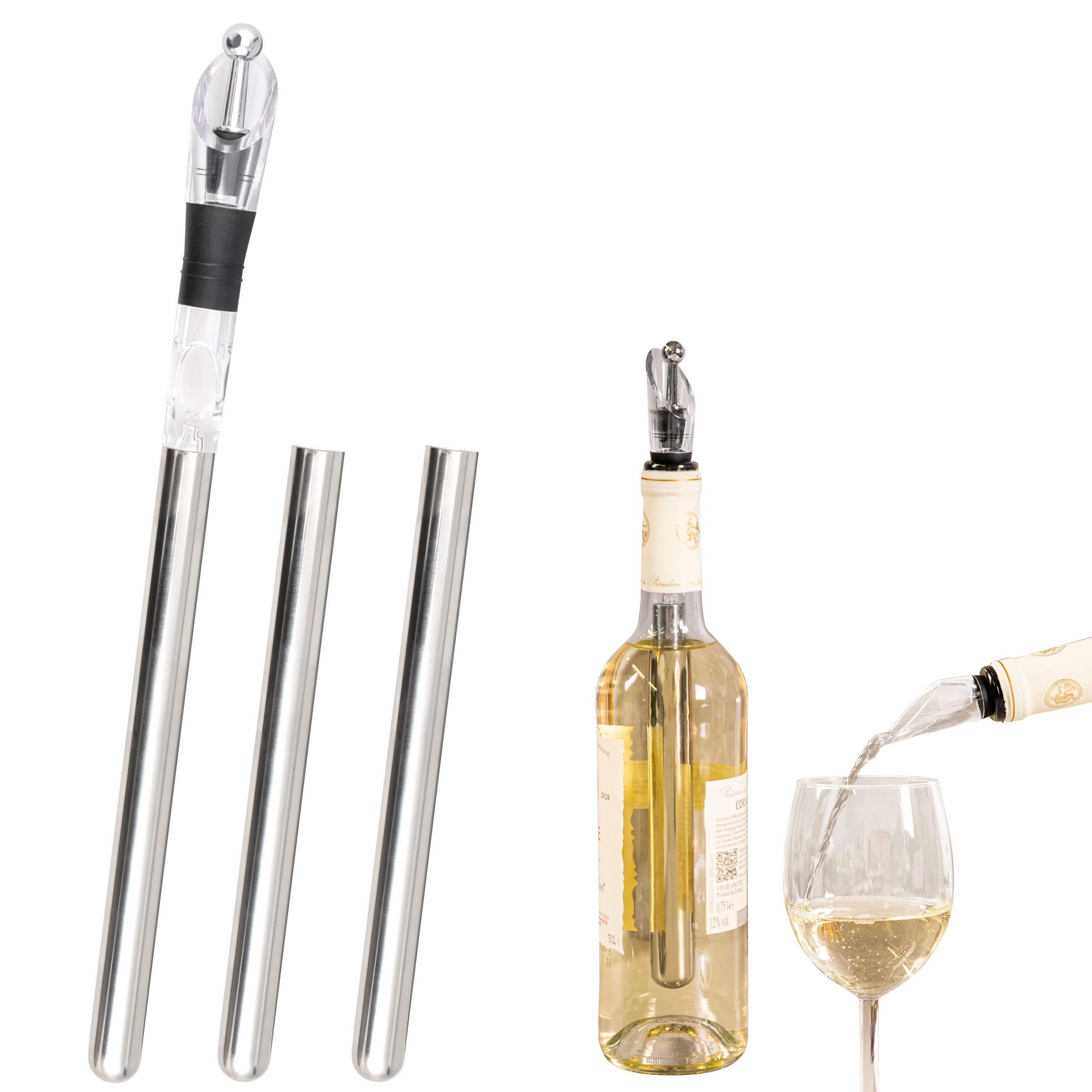 bremermann Wein-Ausgiesser, Transparent 2.5x31.5x2.5 cm