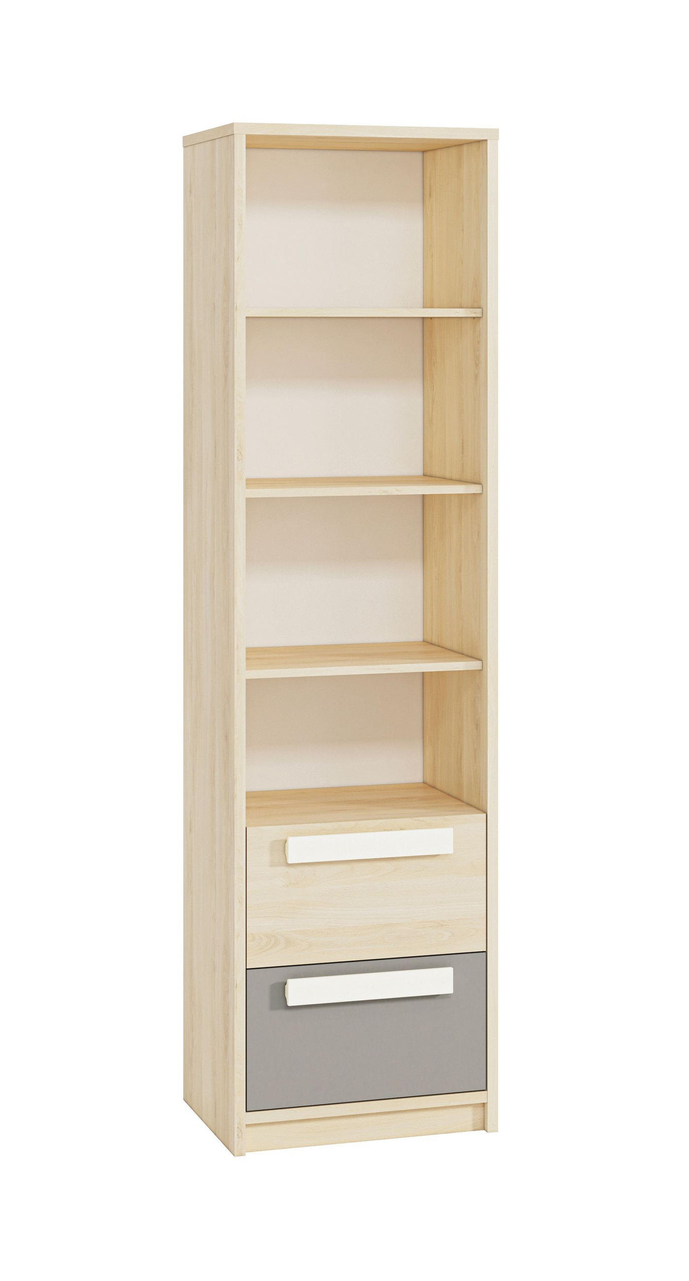 Feldmann-Wohnen Regal Braun, Grau 55x199x40 cm