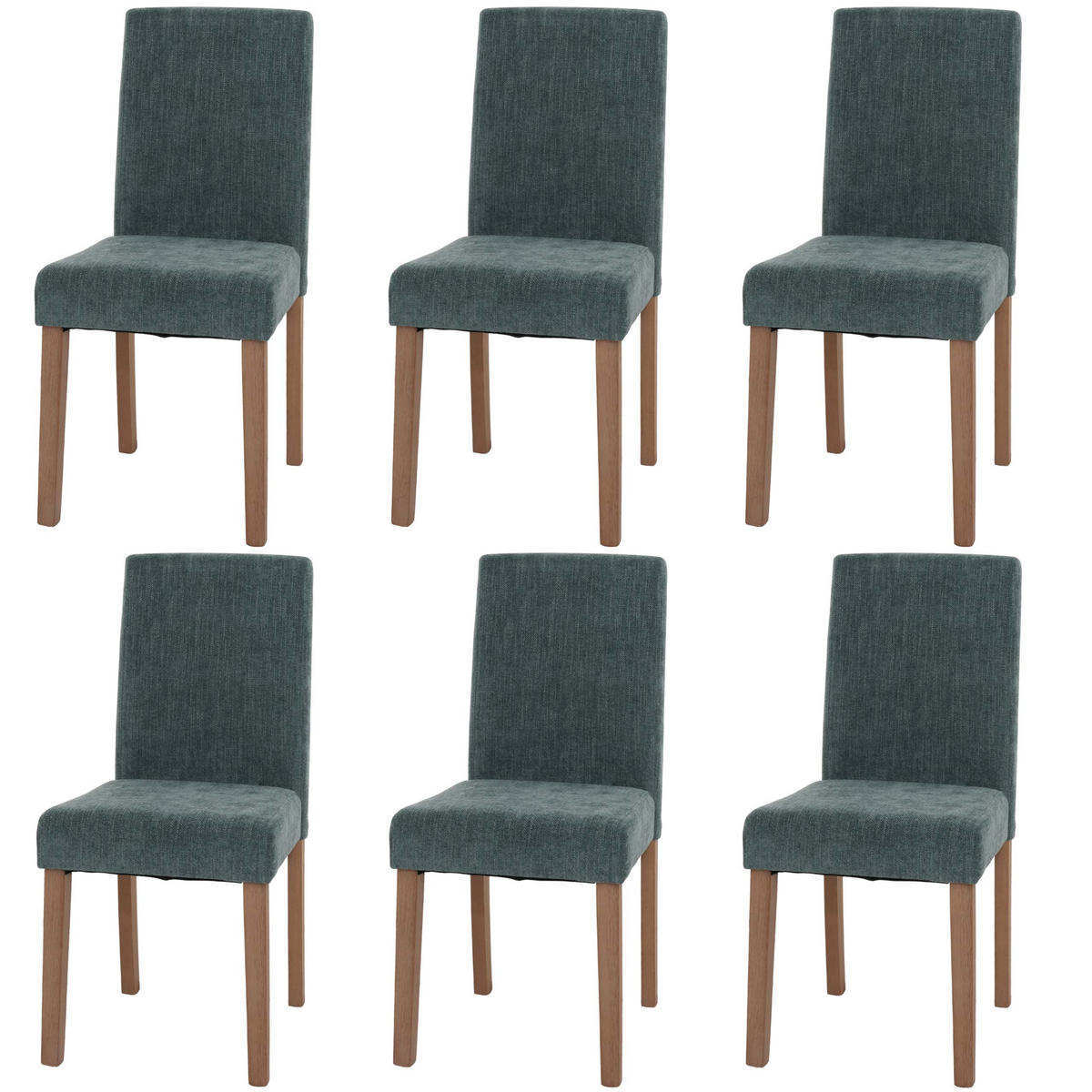 ESSZIMMERSTUHL Grün 6er-Set - Grün, Textil (42/90/50cm) - MCW