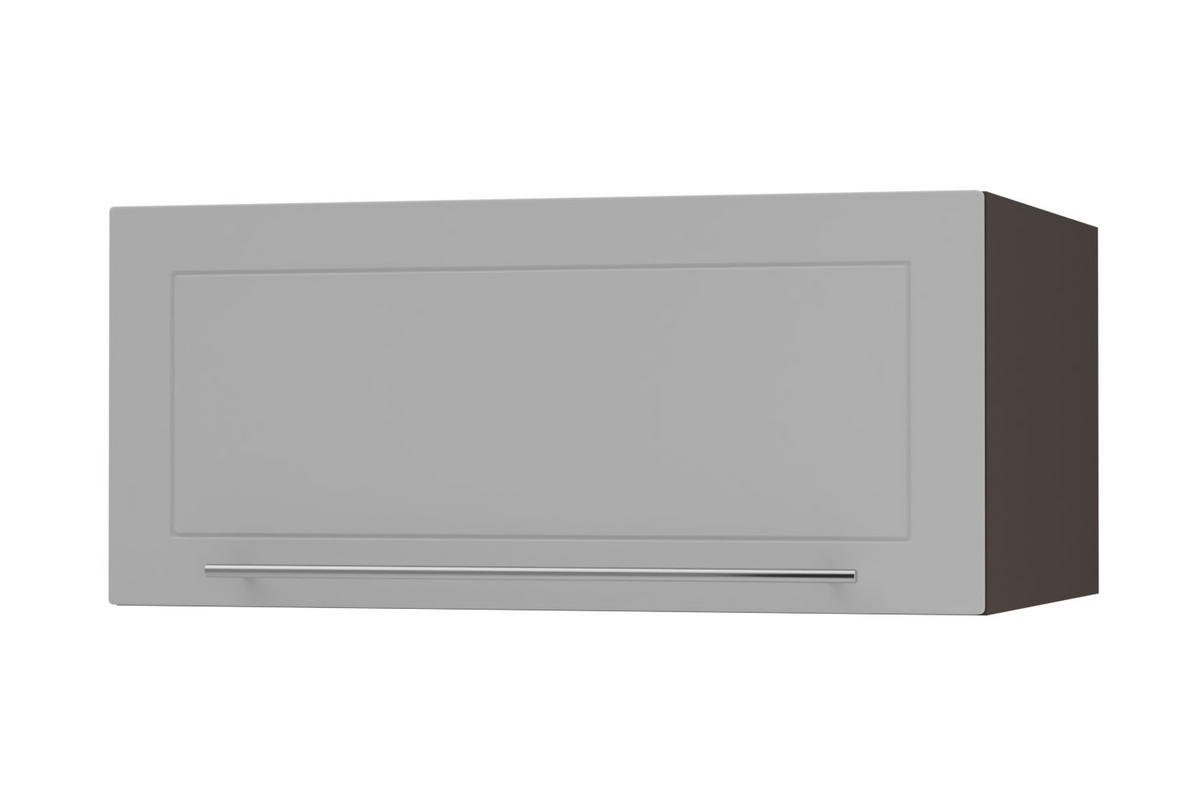 KLAPPHÄNGESCHRANK Kvantum W6B/80 Dust Grey Matt / Lava Matt 80 / 59 / 36cm - Dunkelgrau/Grau, Holz/Holzwerkstoff (80/36/59cm) - Feldmann-Wohnen