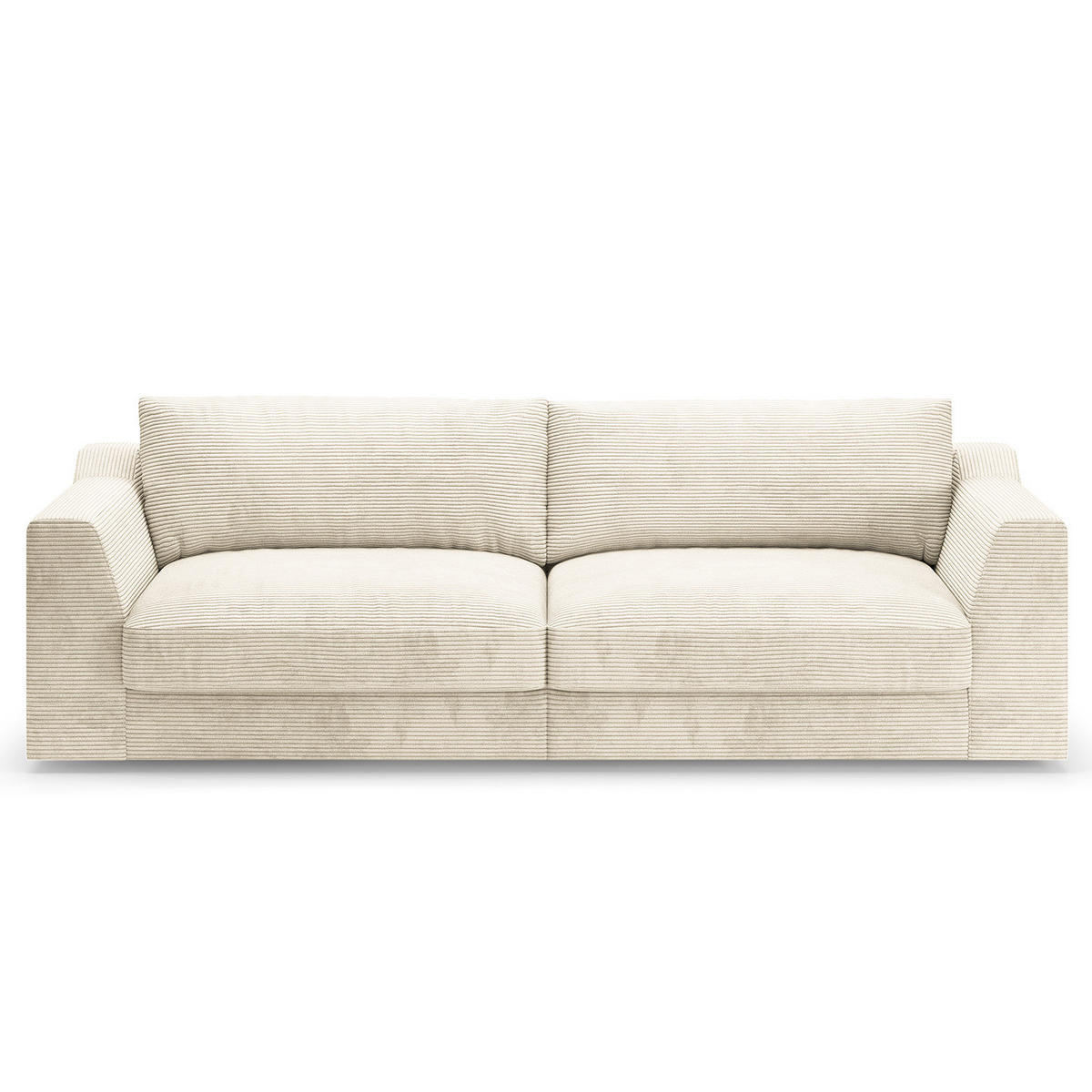 BIG-SOFA - Weiß, Kunststoff/Textil (274/90/112cm) - home24