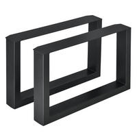 TISCHGESTELL-SET 2 TLG. Makers - Schwarz, Metall (64/40/8cm) - [en.casa]