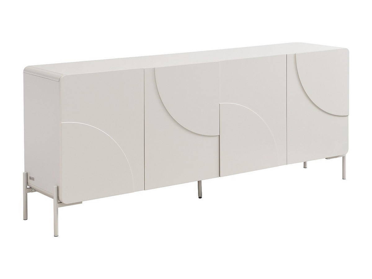 SIDEBOARD - 180 cm x 40 cm - Holz, Platte - Beige - ZELINARO - Beige, Holz (180/75/40cm) - Vente-Unique