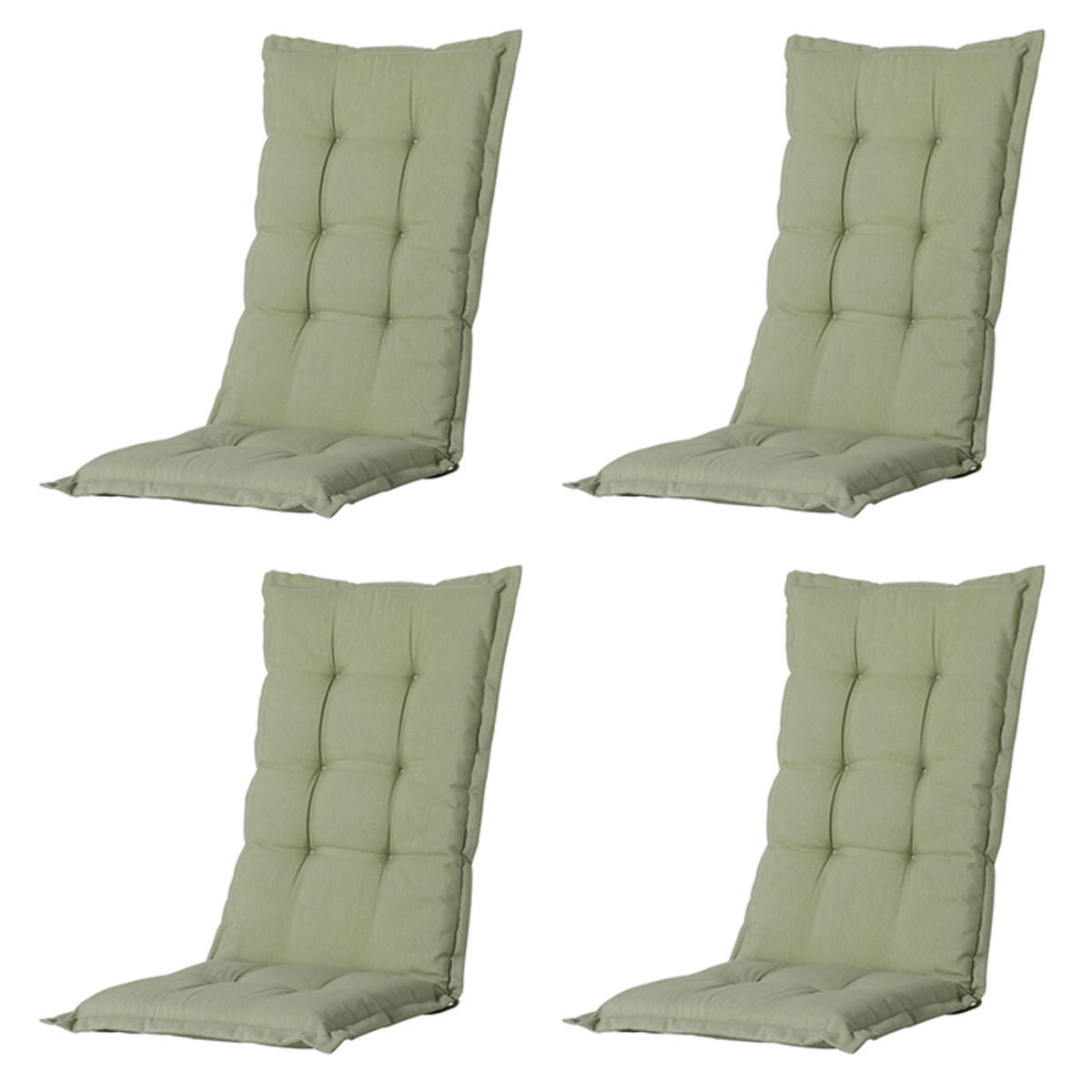 GARTENSTUHLKISSEN Panama 123/50 cm 4er-Set - Hellgrün, Textil (50/7/123cm) - Madison