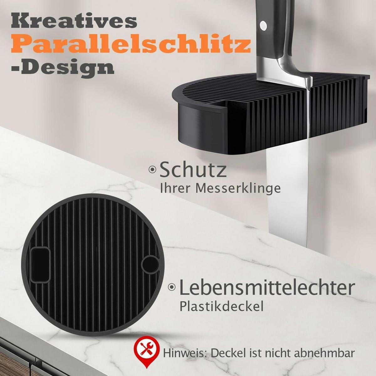 MESSERBLOCK Akazienholz Universal - Braun, Holz (15/23.5/15cm)