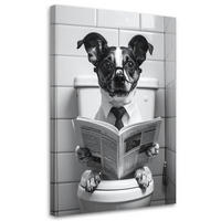 LEINWANDBILD Tiere 70x100cm - Grau, Textil (70/100cm) - Feeby