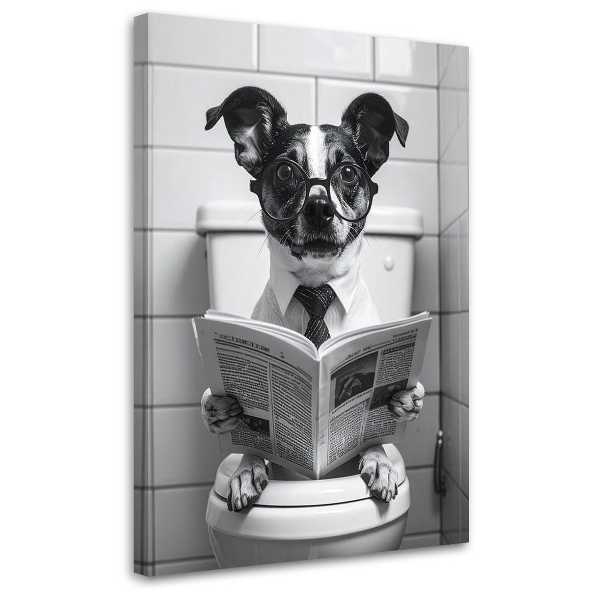 LEINWANDBILD Tiere 70x100cm - Grau, Textil (70/100cm) - Feeby