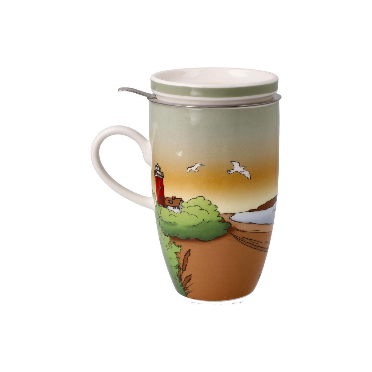 TEETASSE Seaview, Fine Bone China, Bunt, 0.45 L - Multicolor, Keramik (0.45L) - Goebel