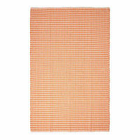 BAUMWOLLTEPPICH Vichy-Karo 110/170 cm - Orange, Textil (110/170cm) - Homescapes