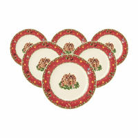 FRÜHSTÜCKSTELLER Marieluise Weihnachtsnostalgie creme ø 20 cm 6er Set - Creme, Keramik (20.1cm) - Seltmann Weiden