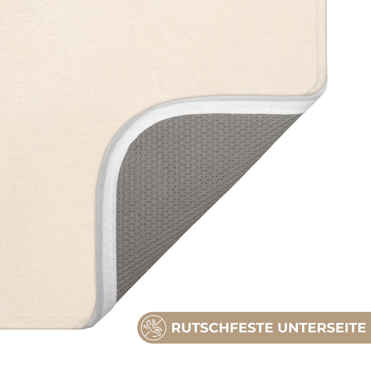 BADEMATTE Wale - Spritzer - Kreis - Dunkelblau 60x120 cm - Dunkelblau, Kunststoff/Textil (60/120cm)