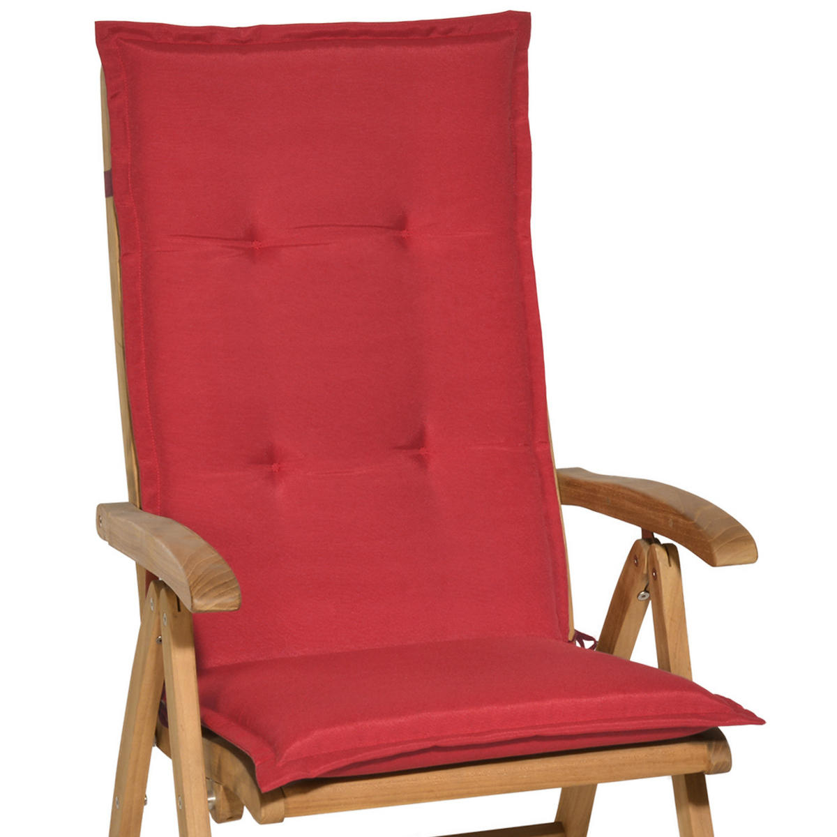 HOCHLEHNERAUFLAGE Loft HL 120/50/6 Rot 4tlg - Rot, Textil (50/6/120cm) - Beautissu 