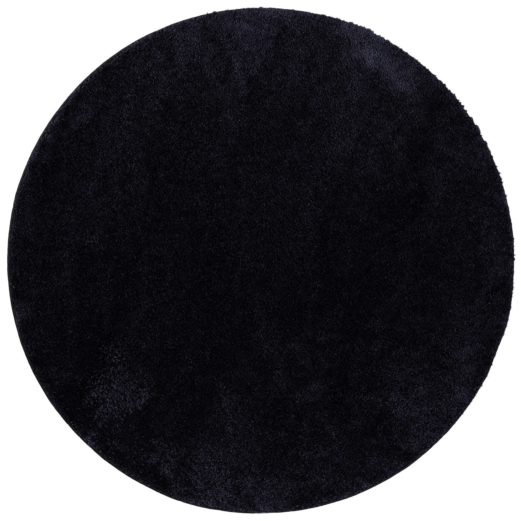 Snapstyle Hochflor Schwarz 160x160 cm