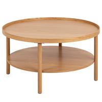 FURNIERTER COUCHTISCH - Eiche - Eichefarben, Holzwerkstoff (80/80/42cm) - home24