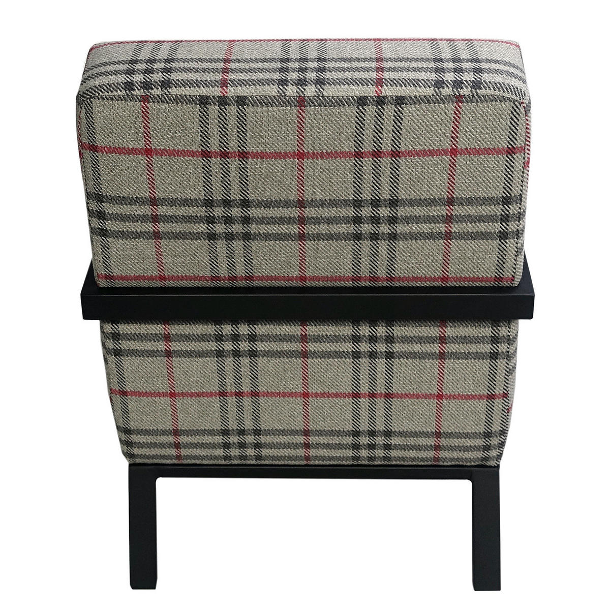 SESSEL - Webstoff - Dunkelgrau/Hellgrau, Textil (87/81/60cm) - home24