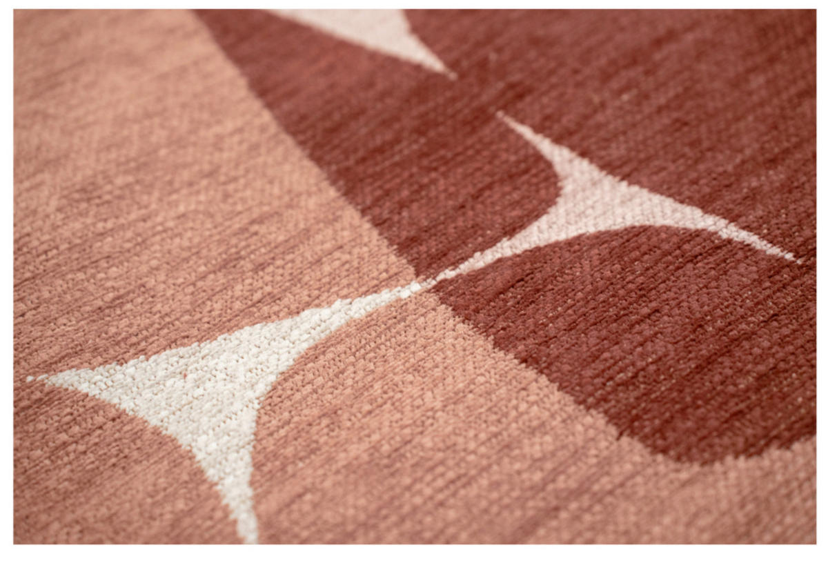 TEPPICH modern Flachgewebe ROCKY Rosa 240 x 340 cm - Pink, Textil (240/340cm) - Novatrend