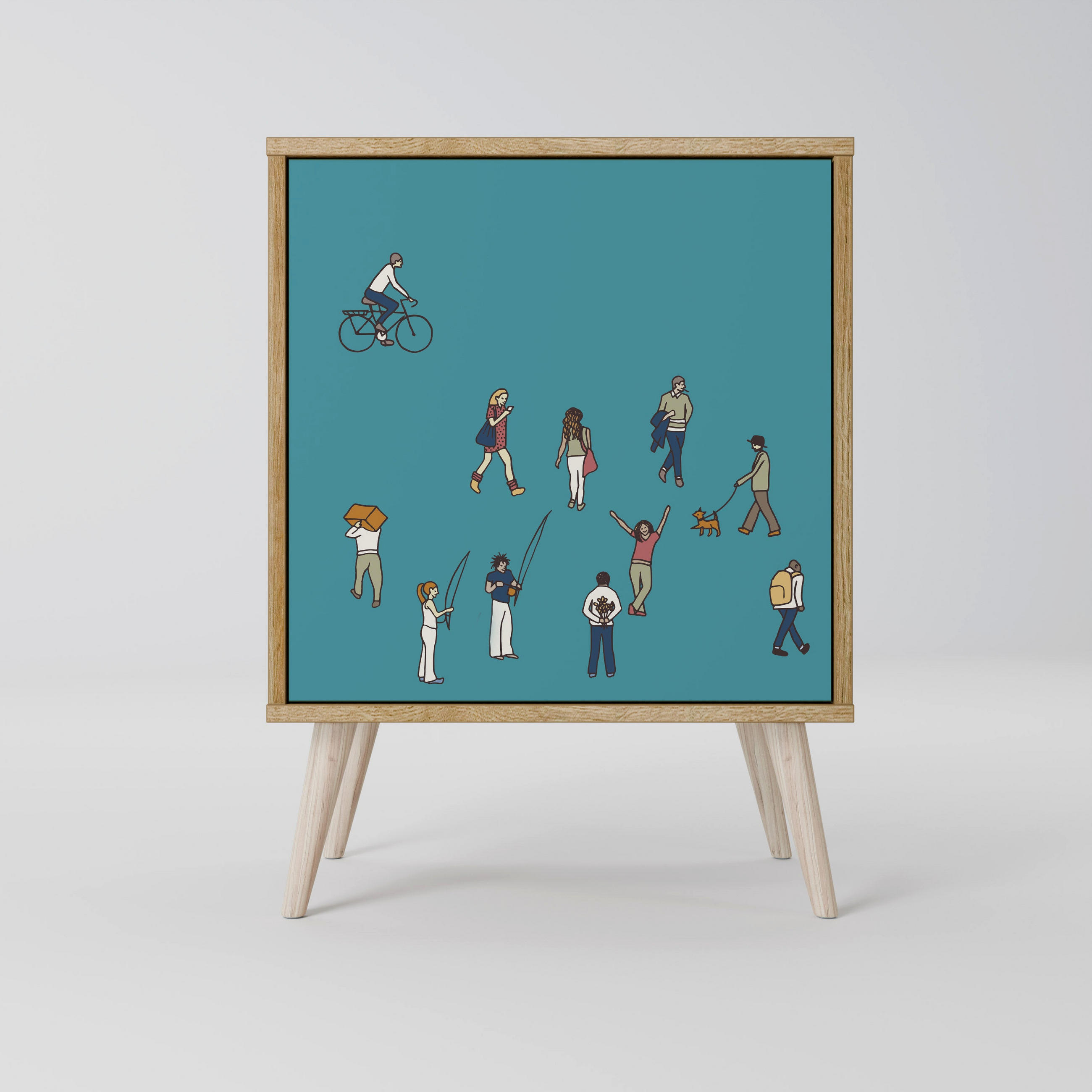 SpaceRebels Sideboard Eiche 57.5x77.5x42 cm