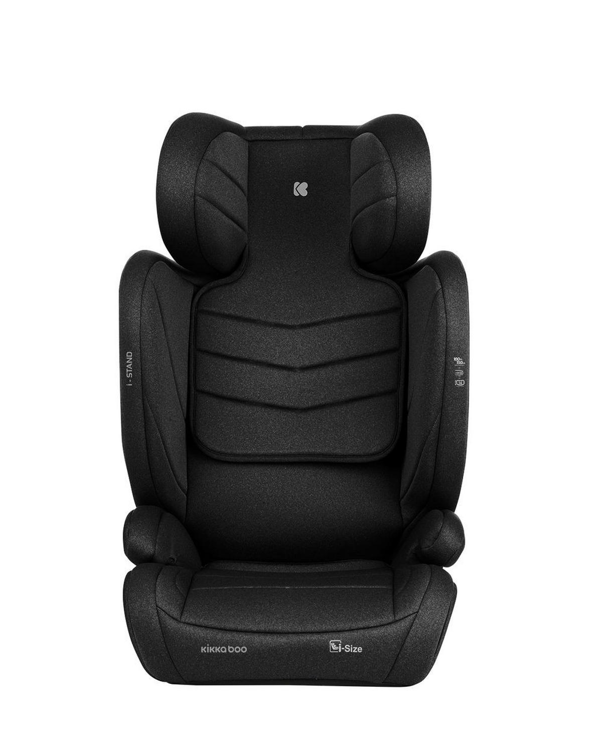 KINDERSITZ i-Stand i-Size schwarz (100 - 150 cm) Gruppe 2/3 verstellbar Isofix - Schwarz, Kunststoff (44/59/45cm) - Kikka boo