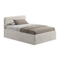 POSLTERBETT mit Bonnell-Matratze 140x200 cm in Hellbeige - Beige, Holzwerkstoff/Textil (140/200cm) - Home Collective