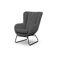 SESSEL Artemis In Kronos - Hellgrau, Holzwerkstoff/Textil (80/105/100cm) - Fun Möbel