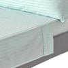 DAMAST-BETTLAKEN ohne Gummizug, 100% Ägyptische Baumwolle - Blau, Textil (180/290cm) - Homescapes