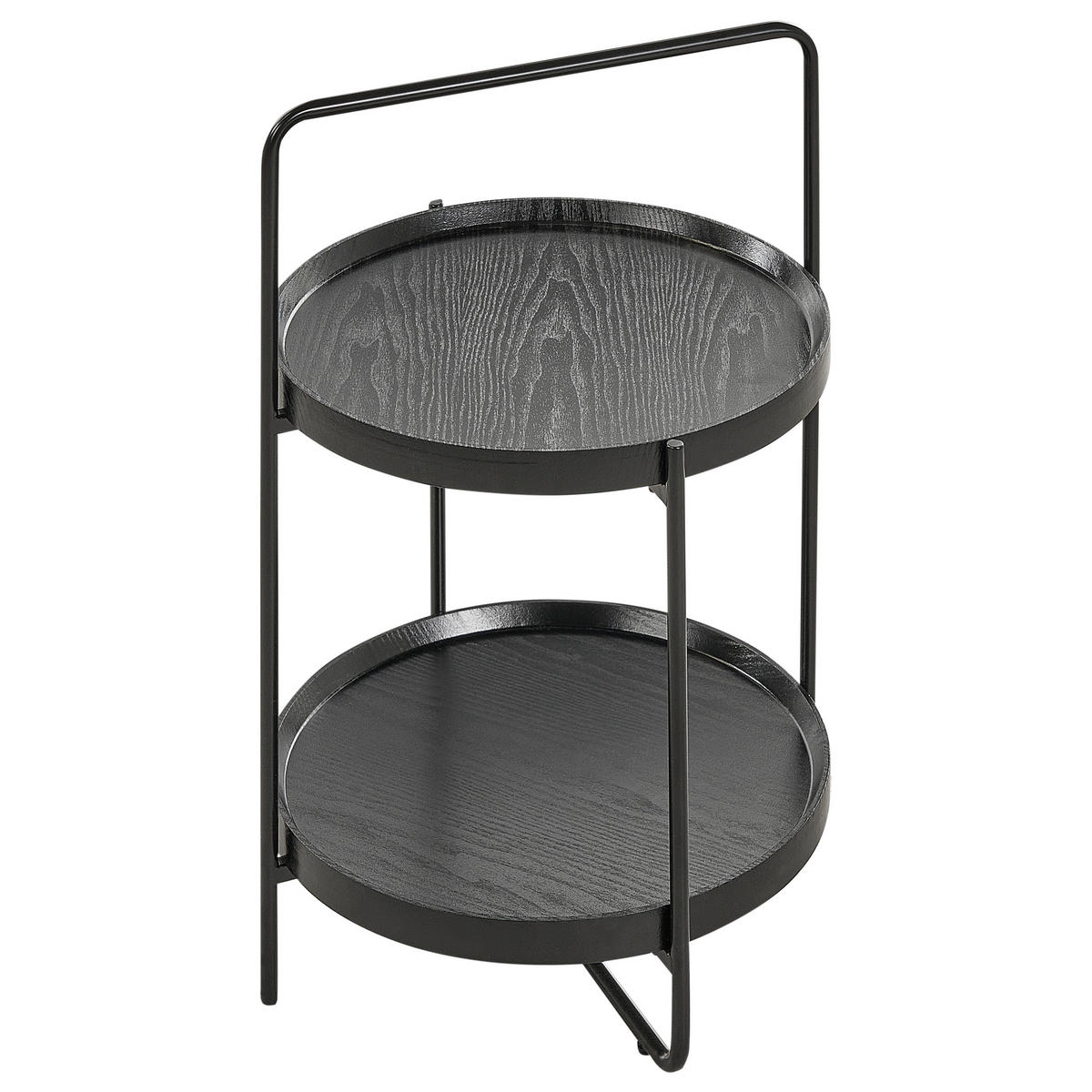 BEISTELLTISCH Schwarz Evart - Schwarz, Holzwerkstoff (45/45/64cm) - Beliani