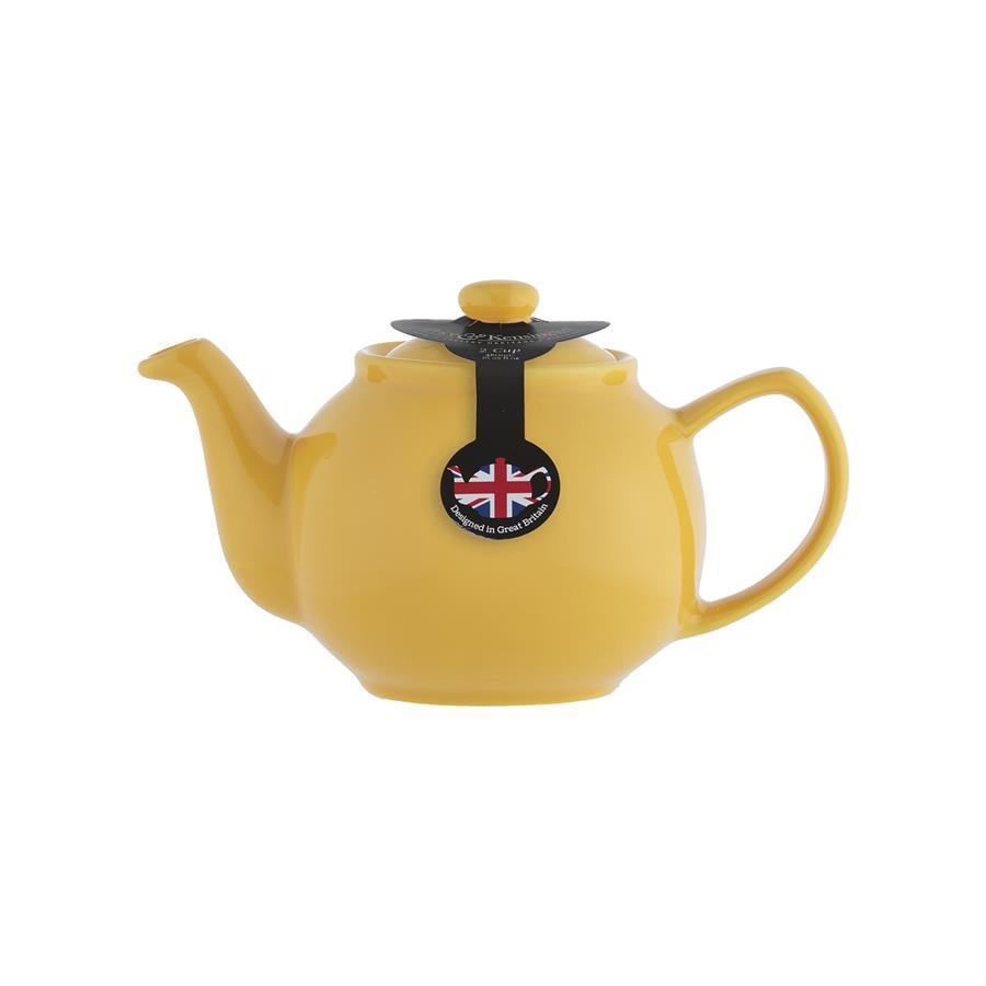 TEEKANNE 450 ml Steingut brilliante Farben senfgelb, für 2 Tassen - Gelb, Keramik (0.36L) - Price & Kensington