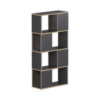RAUMTEILER Eneos Anthrazit/Eiche 60 x 124.5 cm - Eichefarben/Anthrazit, Holzwerkstoff (60/124.5/24cm) - Vicco