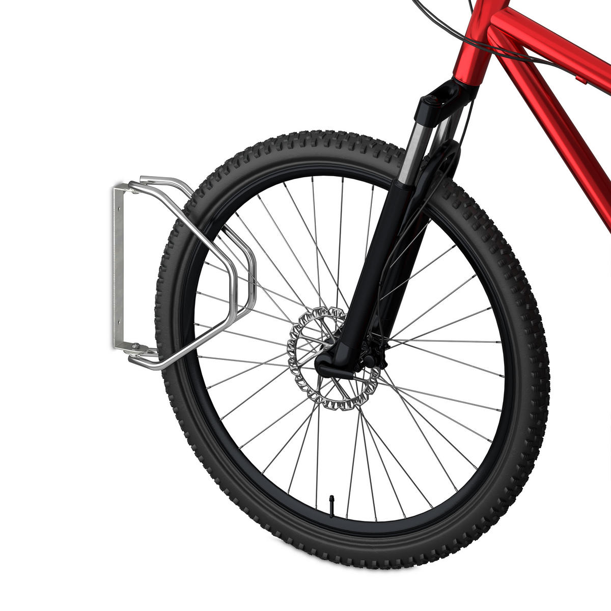 FAHRRADSTÄNDER - Silberfarben, Metall (9/32.5/29.5cm) - Relaxdays