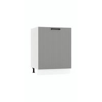 SPÜLENUNTERSCHRANK D60ZL P/L - KENDRO - Moderne Küchen Gestaltung - Grau, Holz/Metall (60/52.4/82cm) - ROYAL24_MARKT